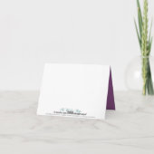 Cartes de remerciement personnalisées rayées Love (Dos)