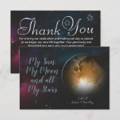 Cartes de remerciement photo céleste (Devant / Derrière)