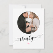 Cartes de remerciement photo de baby shower modern (Devant)