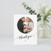 Cartes de remerciement photo de baby shower modern (Debout devant)