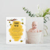 Cartes de remerciement photo de fête d'anniversair (Debout devant)