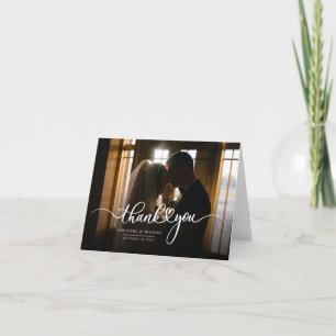 Cartes de remerciement photo pour couples le jour 
