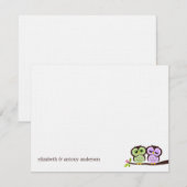 Cartes de remerciement plates personnalisées Lovel (Devant / Derrière)