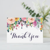 Cartes de remerciement plates pour Baby Shower Fle (Debout devant)