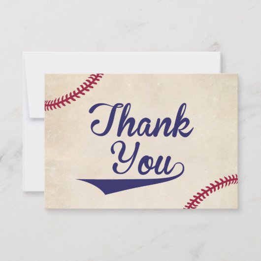 Cartes de remerciement plates pour baby shower sur (Devant)