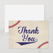 Cartes de remerciement plates pour baby shower sur (Devant / Derrière)