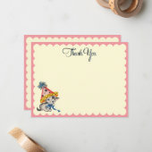 Cartes de remerciement plates pour l'anniversaire  (Devant/Arrière en situation)