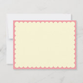 Cartes de remerciement plates pour l'anniversaire  (Dos)