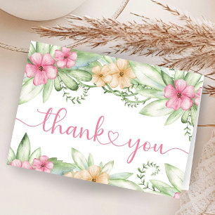 Cartes de remerciement pliées pour Baby Shower Din