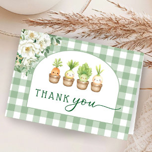 Cartes de remerciement pliées pour Baby Shower Lit