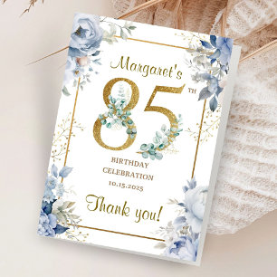 Cartes de remerciement pliées pour fête d'annivers