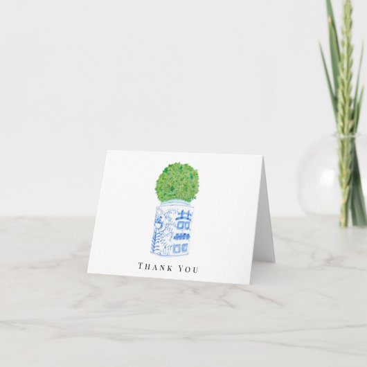Cartes de remerciement Pot à gingembre (Devant)