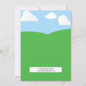 Cartes de remerciement pour anniversaire à la ferm (Dos)