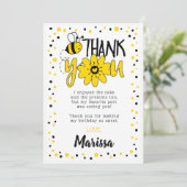 Cartes de remerciement pour anniversaire Bee (Debout devant)