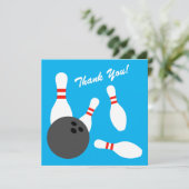 Cartes de remerciement pour anniversaire de bowlin (Debout devant)