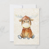 Cartes de remerciement pour Baby Shower aquarelle  (Dos)