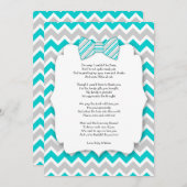 Cartes de remerciement pour baby shower avec poème (Devant / Derrière)