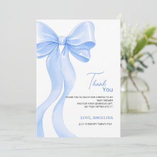 Cartes de remerciement pour Baby Shower avec un ad