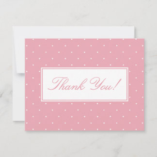 Cartes de remerciement pour Baby Shower Fille aux