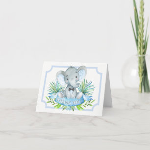 Cartes de remerciement pour Baby Shower Garçon Élé