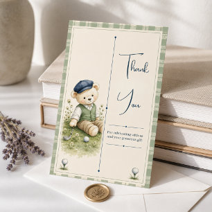 Cartes de remerciement pour Baby Shower Golf Nouve