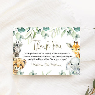 Cartes de remerciement pour Baby Shower Little Wil