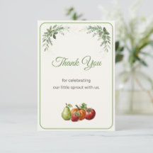 Cartes de remerciement pour Baby Shower Marché des