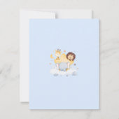 Cartes de remerciement pour Baby Shower Safari Béb (Dos)