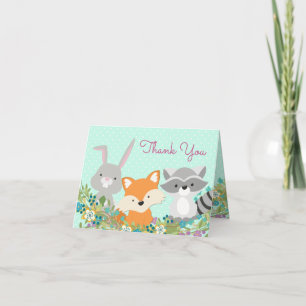Cartes de remerciement pour Baby Shower sur le thè