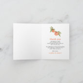 Cartes de remerciement pour Baby Shower Sweet Peac (Intérieur)