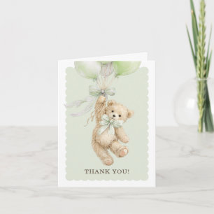 Cartes de remerciement pour Baby Shower Teddy Bear