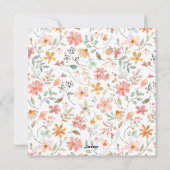 Cartes de remerciement pour bébé (Dos)