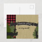 Cartes de remerciement pour bébé à motif écossais  (Devant / Derrière)