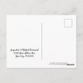 Cartes de remerciement pour bébé à motif écossais  (Dos)