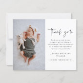 Cartes de remerciement pour bébé avec un script si (Devant)