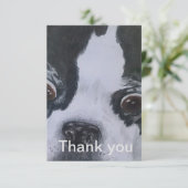 Cartes de remerciement pour Boston Terrier (Debout devant)