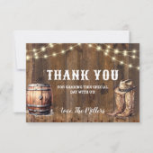 Cartes de remerciement pour bottes de cowboy occid (Devant)