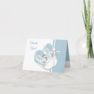 Cartes de remerciement pour chaussures de bébé gar