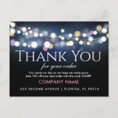 Cartes de remerciement pour commande personnalisée (Devant)