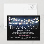 Cartes de remerciement pour commande personnalisée (Devant / Derrière)