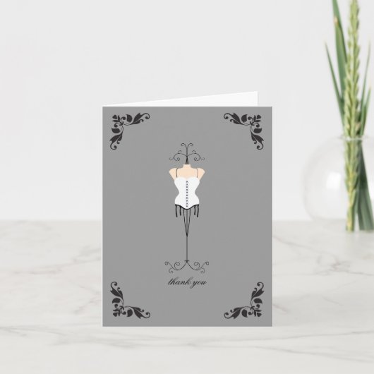 Cartes de remerciement pour douche de mariage ling (Devant)