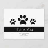 Cartes de remerciement pour entreprise de garde d' (Devant)