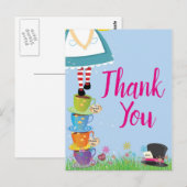 Cartes de remerciement pour fête d'anniversaire Al (Devant / Derrière)