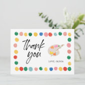 Cartes de remerciement pour fête d'anniversaire d' (Debout devant)