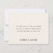 Cartes de remerciement pour fête de crevettes écre (Dos)