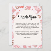 Cartes de remerciement pour filles de premier rodé (Devant)