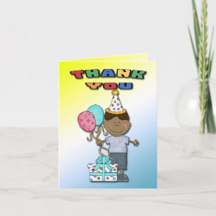 Cartes de remerciement pour garçon pour fête d'ann