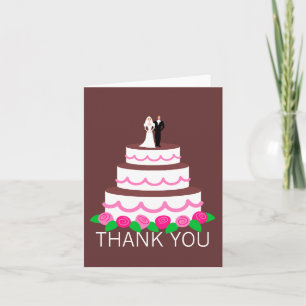 Cartes de remerciement pour gâteau de mariage