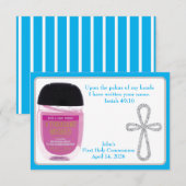 Cartes de remerciement pour gel désinfectant pour  (Devant / Derrière)