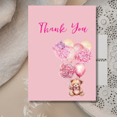 Cartes de remerciement pour hydrangea rose "Nous p